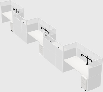Rectangular cubicles