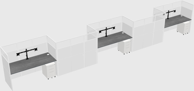 Rectangular cubicles