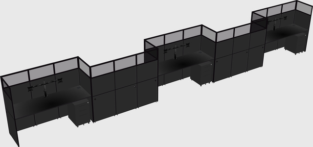 Rectangular cubicles