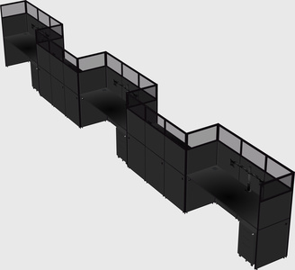Rectangular cubicles