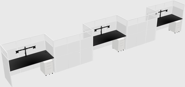 Cabines rectangulaires