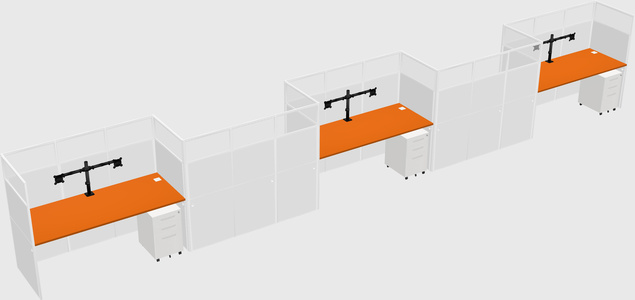 Rectangular cubicles