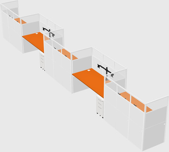 Rectangular cubicles