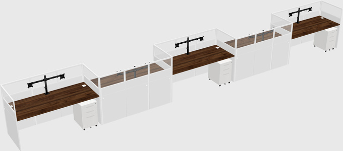 Rectangular cubicles