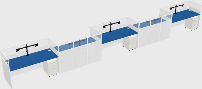 Rectangular cubicles