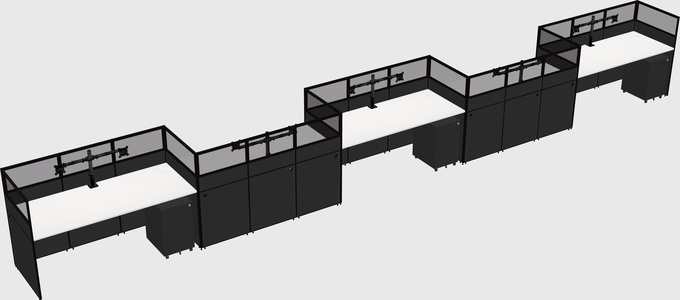 Cabines rectangulaires