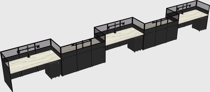 Cabines rectangulaires