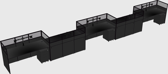 Cabines rectangulaires