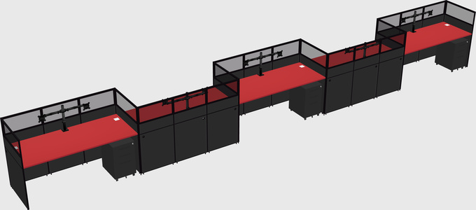Rectangular cubicles