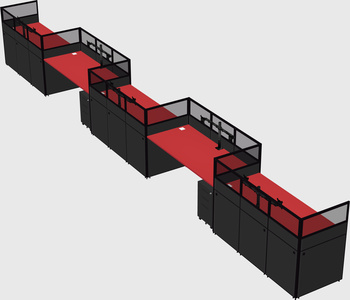 Rectangular cubicles