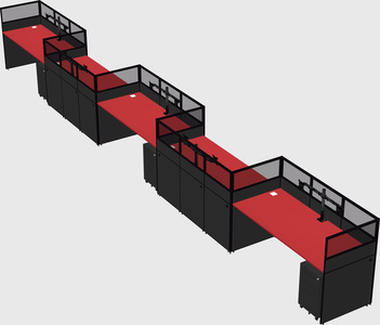 Rectangular cubicles
