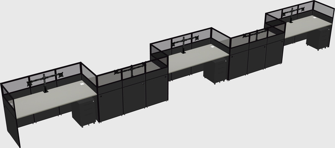 Rectangular cubicles