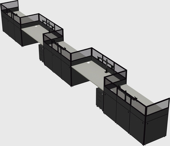 Rectangular cubicles