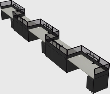 Rectangular cubicles