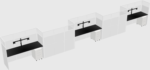 Rectangular cubicles