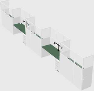 Rectangular cubicles