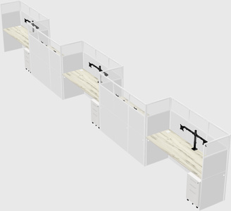 Rectangular cubicles