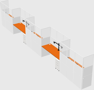 Rectangular cubicles