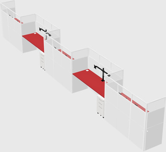 Rectangular cubicles