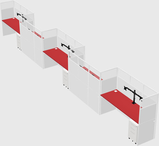 Rectangular cubicles