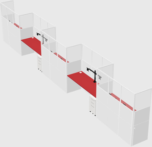 Rectangular cubicles