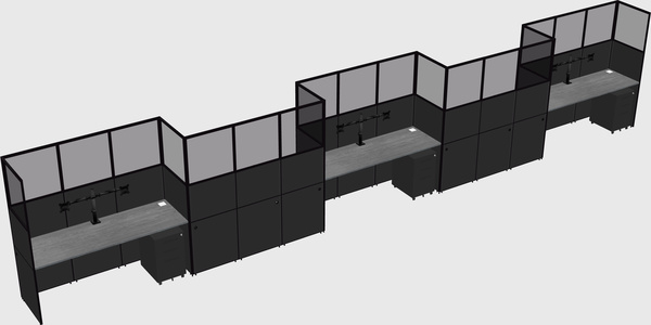 Rectangular cubicles