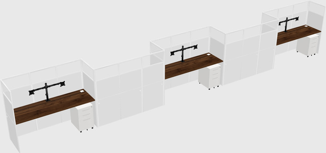 Rectangular cubicles