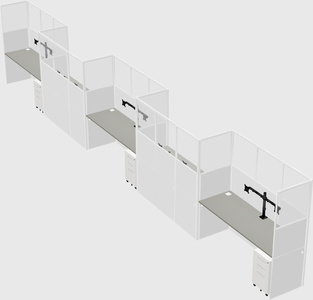 Rectangular cubicles