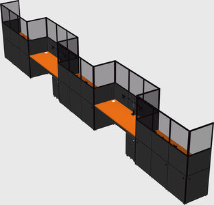 Rectangular cubicles
