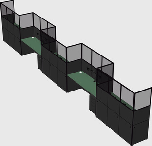 Rectangular cubicles