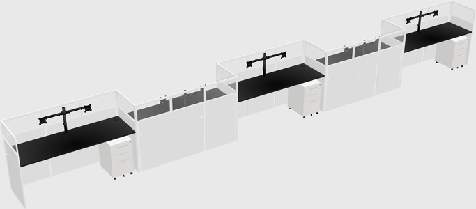 Cabines rectangulaires