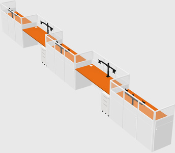 Rectangular cubicles