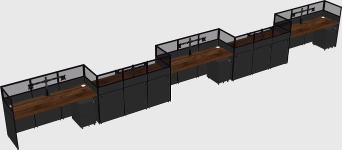 Rectangular cubicles