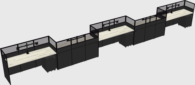 Cabines rectangulaires