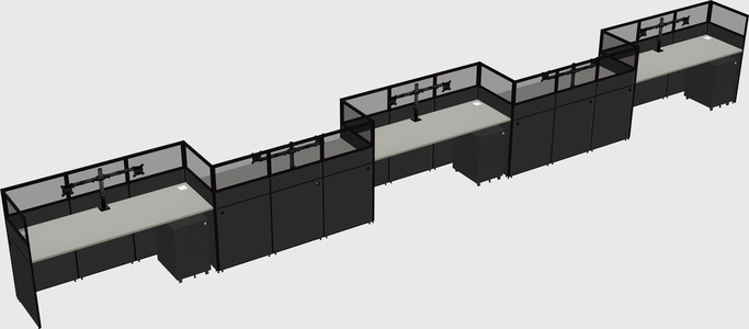 Cabines rectangulaires