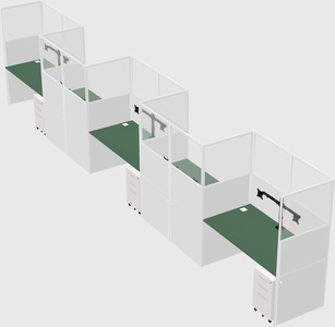 Rectangular cubicles