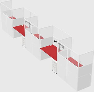 Rectangular cubicles