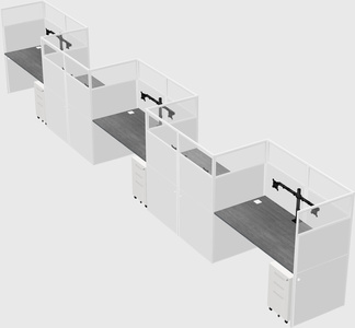 Rectangular cubicles