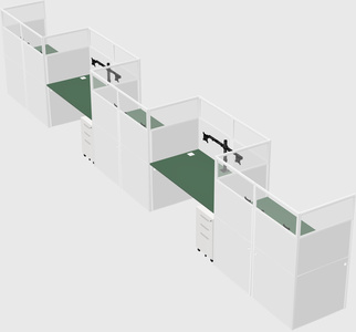 Rectangular cubicles