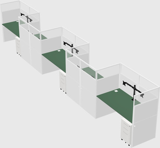 Rectangular cubicles