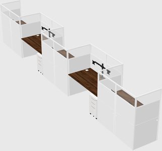 Rectangular cubicles