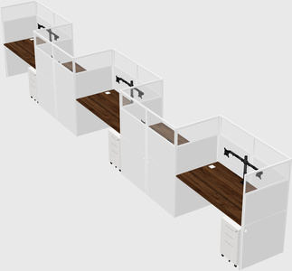 Rectangular cubicles