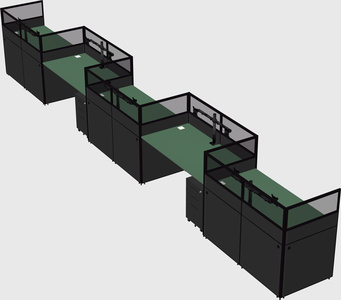 Rectangular cubicles