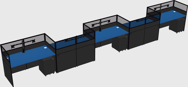 Cabines rectangulaires