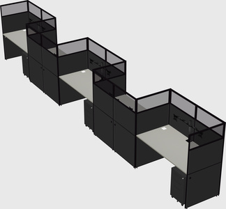 Rectangular cubicles