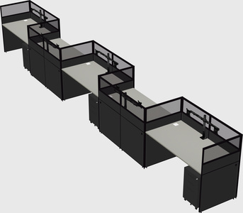 Rectangular cubicles