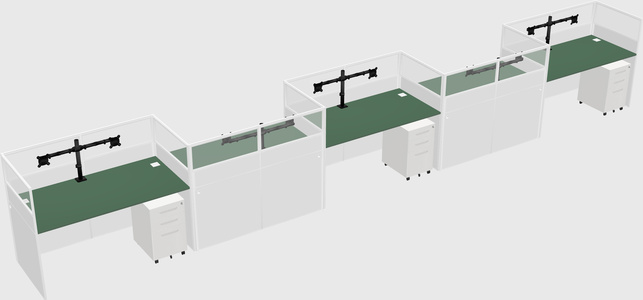 Rectangular cubicles