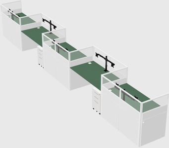 Rectangular cubicles