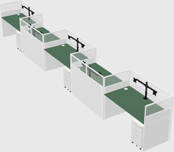 Rectangular cubicles