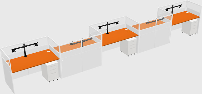 Rectangular cubicles